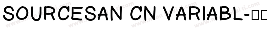 SOURCESAN CN VARIABL字体转换
